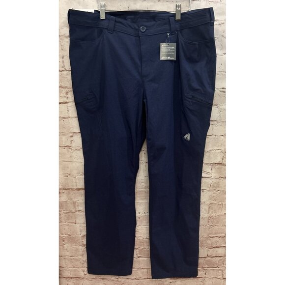 Eddie Bauer Womens First Ascent Guide Pant 18 Indigo Stretch Performance NEW - Picture 1 of 5